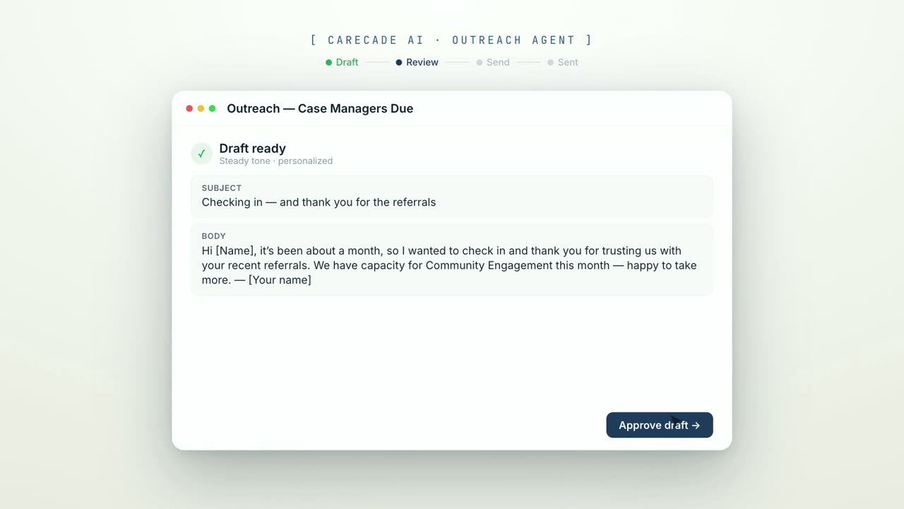 Outreach Agent product demo